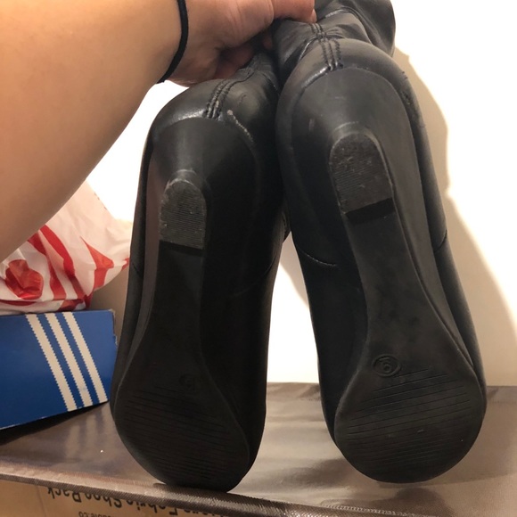 Sold on Mercari Emmy JustFab wedge buckle boots - Picture 4 of 7